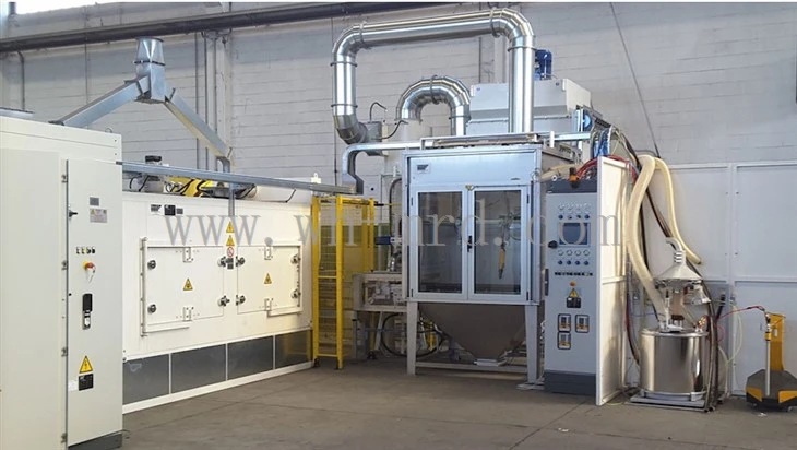 Automatic Electrostatic spraying drying line