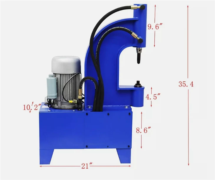 Electric Hydraulic Brake Shoes Riveting Machine