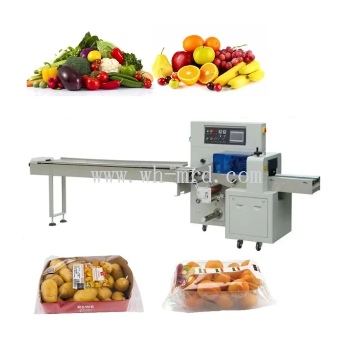 Horizontal Vegetable Flow Pack Machine