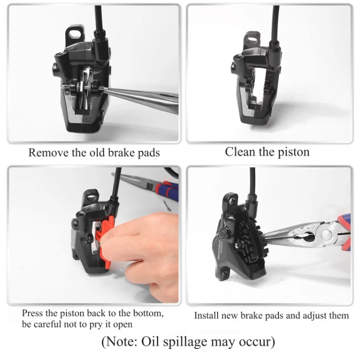Ebike brake pads installation