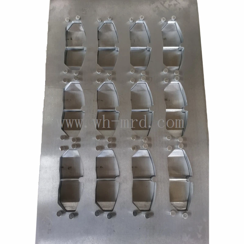 Slotted and Chamfered Brake Pad Mold